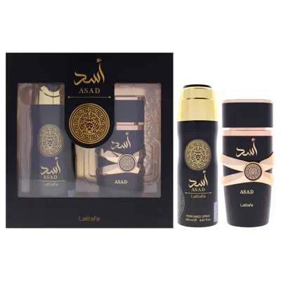 Lattafa Asad By  For Unisex - 2 Pc Gift Set 3.4oz Edp Spray, 6.7oz Deodorant Spray In Multi