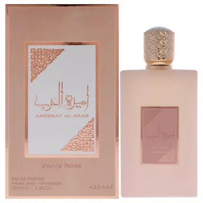 Lattafa Asdaaf Ameerat Al Arab Prive Rose By  For Women - 3.4 oz Edp Spray In White