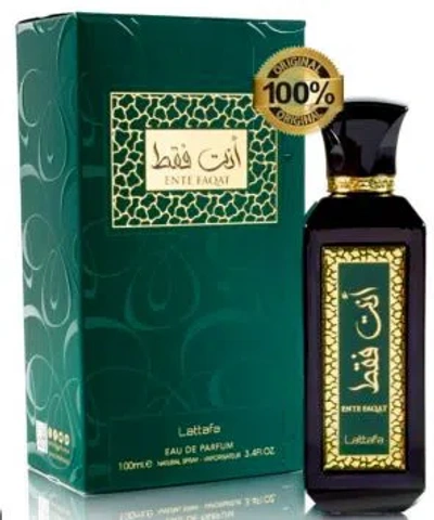 Lattafa Ente Faqat Edp Spray 3.4 oz Fragrances 6291108735633 In Multi