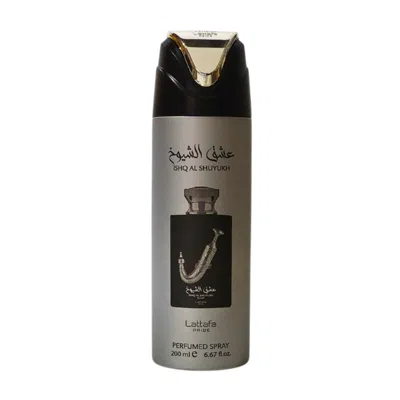 Lattafa Ishq Al Shuyukh Silver Deodorant Body Spray Spray 6.7 oz Bath & Body 6298043161336 In Gray