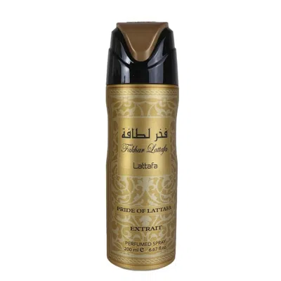 Lattafa Ladies Fakhar Deodorant Spray Fragrances 6290362341406 In Gold
