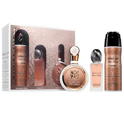 Lattafa Ladies Fakhar Gift Set Fragrances 6290362340089 In Multi