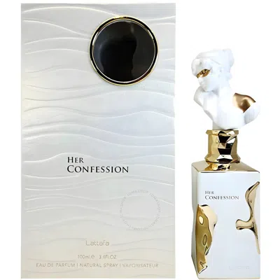 Lattafa Ladies Her Confession Edp Spray 3.4 oz Fragrances 6290360599120 In White