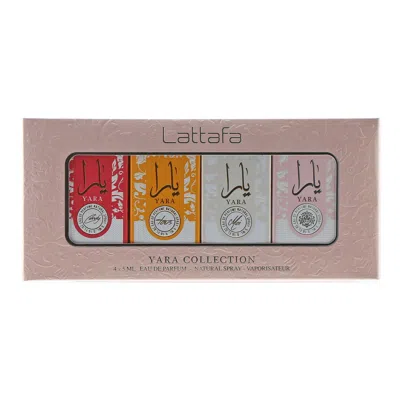 Lattafa Ladies Mini Set - 4 X 5 Ml, Yara/moi/tous/candy In Transparent
