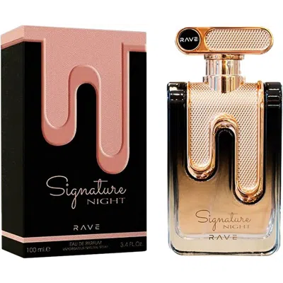 Lattafa Ladies Rave Signature Night Edp Spray 3.4 oz Fragrances 6291107456294 In Transparent