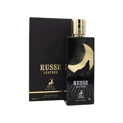 Lattafa Maison Alhambra Russe Leather Eau De Parfum  2.7 oz In Black