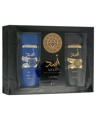 Lattafa Men's 3.4oz Asad 2pc Set