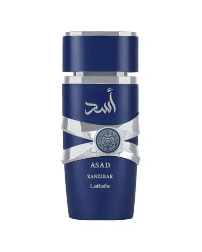 Lattafa Men's 3.4oz Asad Zanzibar Edp Spray In Transparent