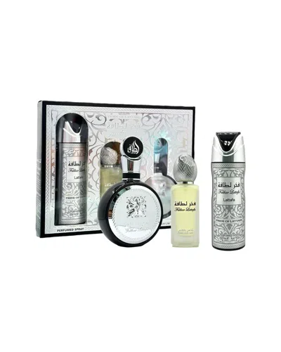 Lattafa Men's 3.4oz Fakhar 3pc Set