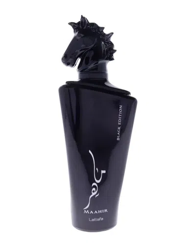 Lattafa Men's 3.4oz Maahir Black Edition Edp