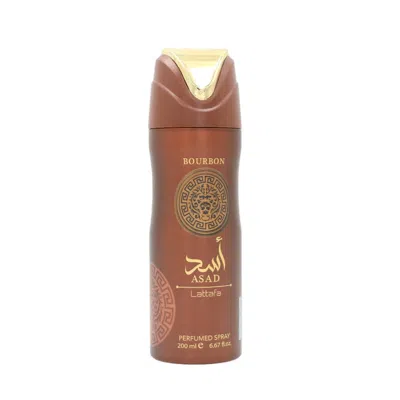 Lattafa Men's Asad Bourbon Deodorant Spray 6.7 oz Fragrances 6290362347903