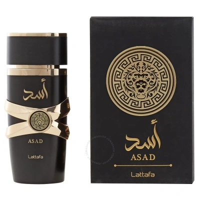 Lattafa Men's Asad Edp Spray 3.4 oz Fragrances 6291108735411 In Amber / Black