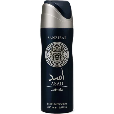 Lattafa Men's Asad Zanzibar Deodorant Spray 6.67 oz Fragrances 6290362341482 In Transparent