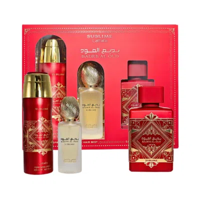 Lattafa Unisex Badee Al Oud Sublime Gift Set Fragrances 6290360599991 In White