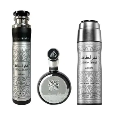Lattafa Men's Fakhar 3pcs Edp Gift Set Fragrances 6298043160797 In Transparent