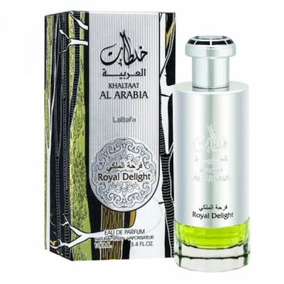 Lattafa Men's Khaltaat Al Arabia Royal Delight Edp 3.4 oz Fragrances 6291106065060 In Silver