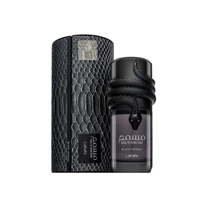 Lattafa Men's Musamam Black Intense Edp Spray 3.4 oz Fragrances 6290362345527 In Transparent