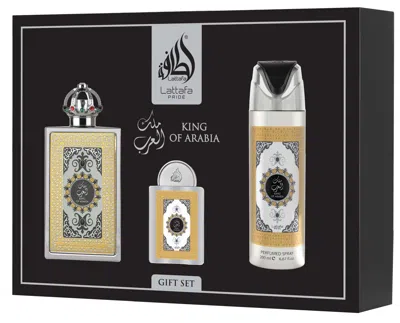 Lattafa Men's Pride King Of Arabia Gift Set Fragrances 6290362347996