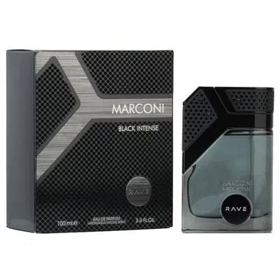 Lattafa Men's Rave Marconi Black Intense Edp Spray 3.4 oz Fragrances 6291107456317