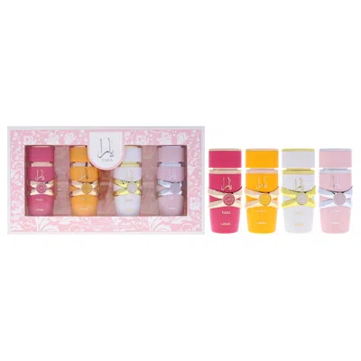 Lattafa My Yara Collection By  For Women - 4 Pc Gift Set 0.84oz Yara Candy Edp Spray, 0.84oz Yara Tou