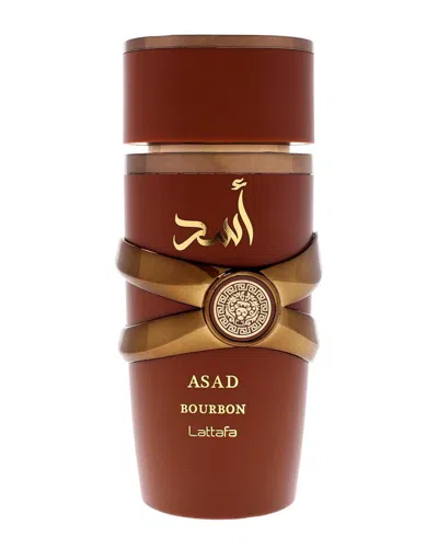 LATTAFA LATTAFA PERFUMES MEN'S 3.4OZ EDP ASAD BOURBON EDP