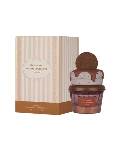 Lattafa Perfumes Unisex 2.53oz Give Me Gourmand Cookie Crave Edp Spray In Transparent