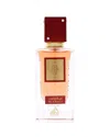 Lattafa Perfumes Unisex 2oz Ana Abiyedh Scarlet Edp In Transparent