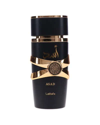 Lattafa Perfumes Unisex 3.4oz Asad Eau De Parfum Spray In Transparent