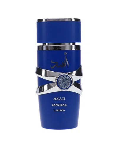 Lattafa Perfumes Unisex 3.4oz Asad Zanzibar Eau De Parfum Spray In Transparent