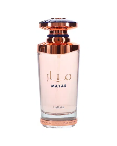 Lattafa Perfumes Unisex 3.4oz Mayar For Women Eau De Parfum In Transparent