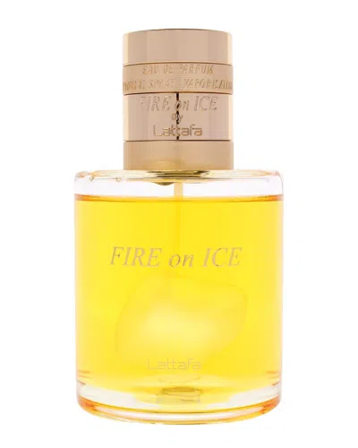 Lattafa Perfumes Unisex 3.7oz Fire On Ice Edp In Yellow