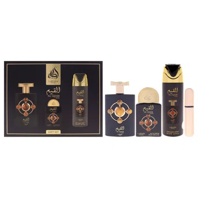 Lattafa Pride - Al Qiam Gold By  For Women - 3 Pc Gift Set 3.4oz Edp Spray, 0.67oz Edp Spray, 6.67oz  In Transparent