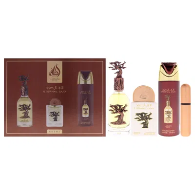 Lattafa Pride - Eternal Oud By  For Men - 3 Pc Gift Set 3.4oz Edp Spray, 6.67oz Perfumed Body Spray,  In Multi