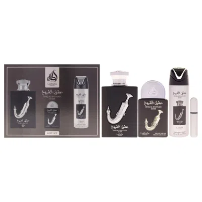 Lattafa Pride - Ishq Al Shuyukh Silver By  For Men - 3 Pc Gift Set 3.4oz Edp Spray, 0.67oz Edp Spray,