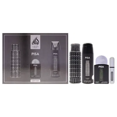 Lattafa Pride - Pisa By  For Men - 3 Pc Gift Set 3.4oz Edp Spray, 0.65oz Edp Spray, 6.67oz Perfumed S