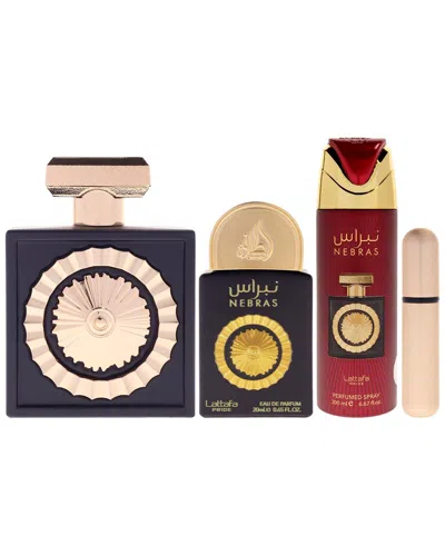 Lattafa Unisex 3 Pc Gift Set Edp In Transparent
