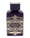 Lattafa Unisex 3.4oz Badee Al Oud Collection - Amethyst Edp In Transparent