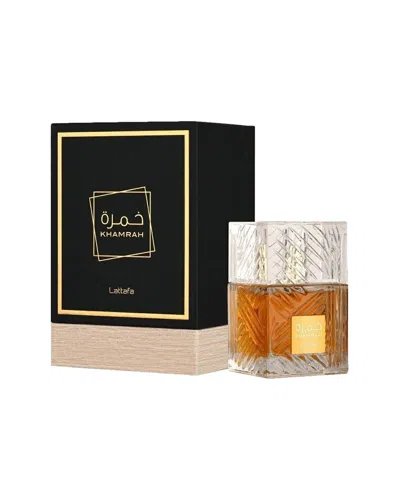 Lattafa Unisex 3.4oz Khamrah Edp Spray In Multi