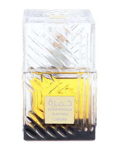 Lattafa Unisex 3.4oz Khamrah Qahwa Edp In Transparent
