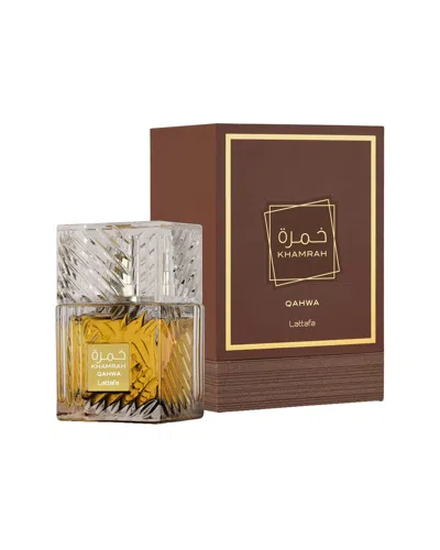 Lattafa Unisex 3.4oz Khamrah Qahwa Edp Spray In White