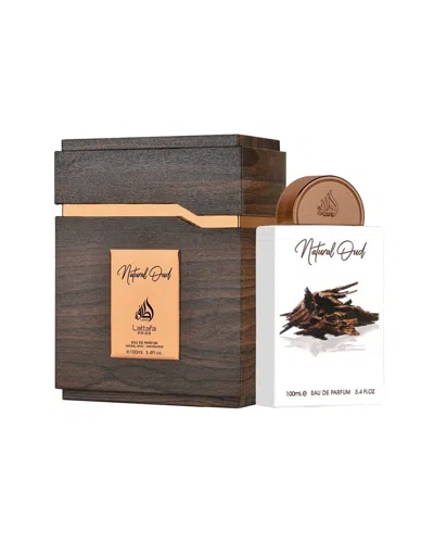 Lattafa Unisex 3.4oz Natural Oud Edp Spray