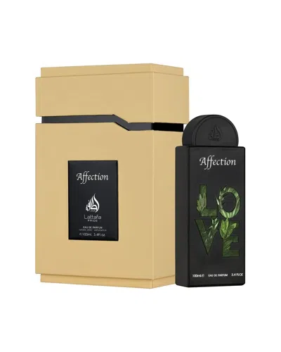 Lattafa Unisex 3.4oz Pride Affection Edp Spray In Transparent