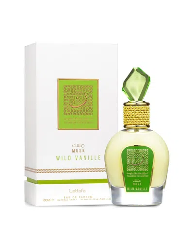 Lattafa Unisex 3.4oz Wild Vanille Thameen Collection In Transparent