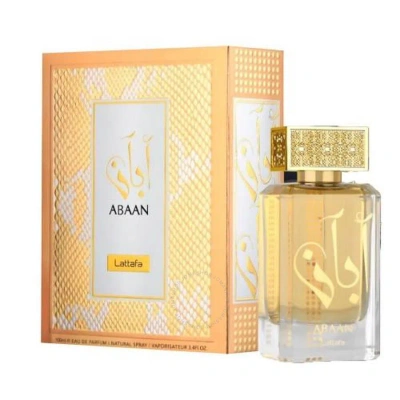 Lattafa Unisex Abaan Edp Spray 3.4 oz Fragrances 6291108737927 In White