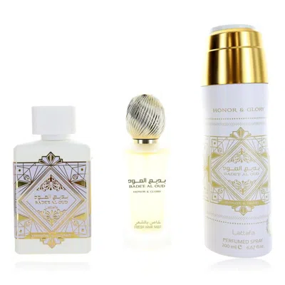 Lattafa Unisex Bade'e Al Oud Honor & Glory Gift Set Fragrances 6290362340010