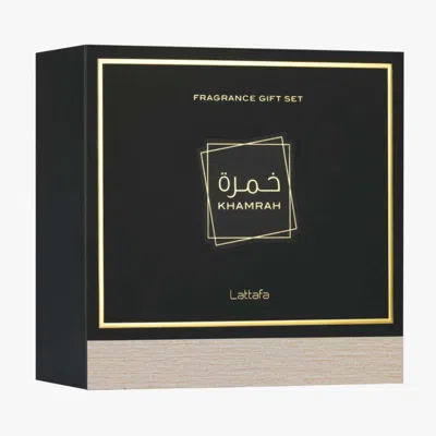 Lattafa Unisex Khamrah 3pcs Edp Gift Set Fragrances 6290362349303