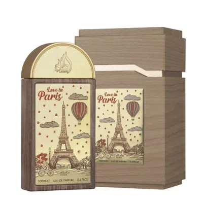 Lattafa Unisex Love In Paris Edp Spray 3.4 oz Fragrances 6295157380011 In Transparent