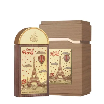 Lattafa Unisex Love In Paris Edp Spray 3.4 oz Fragrances 6298043160766 In Transparent