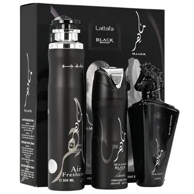 Lattafa Unisex Maahir Black Edition Gift Set Fragrances 6290362341246