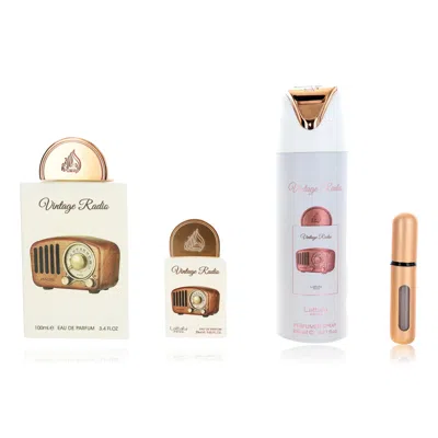 Lattafa Vintage Radio By , 3 Piece Gift Set For Unisex In Transparent